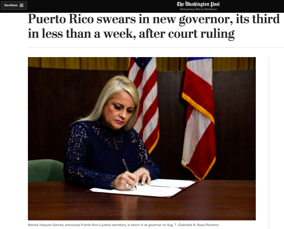Reuters Puerto Rico coverage on The Washington Post