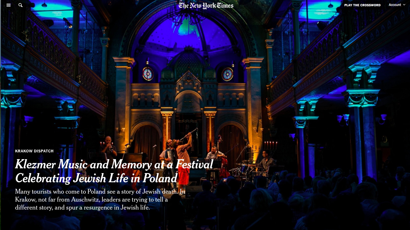 Klezmer Music and Memory at a Festival Celebrating Jewish Life in PolandH