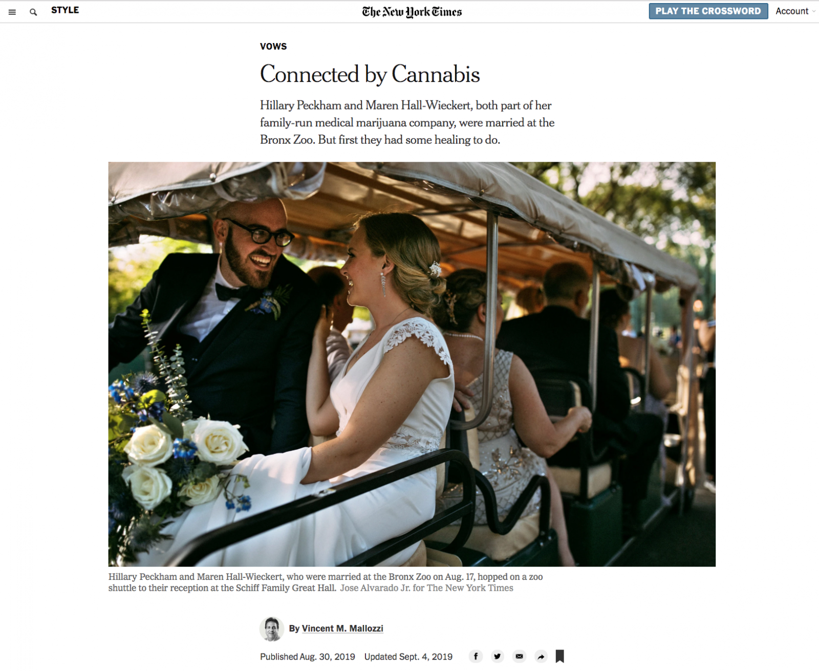 for The New York Times: Connected by Cannabis