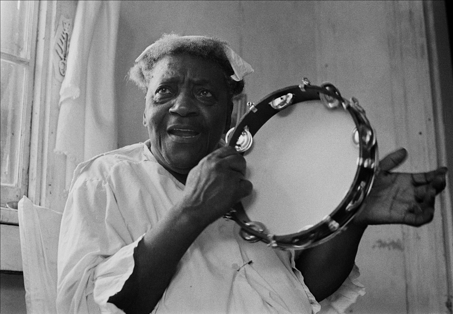 Sister Gertrude Morgan, New Orleans, LA, 1974, was a self taught artist, evangelist, musician and poet, who often used a multidisciplinary approach to express her religious &nbsp;faith. New Orleans. Louisiana