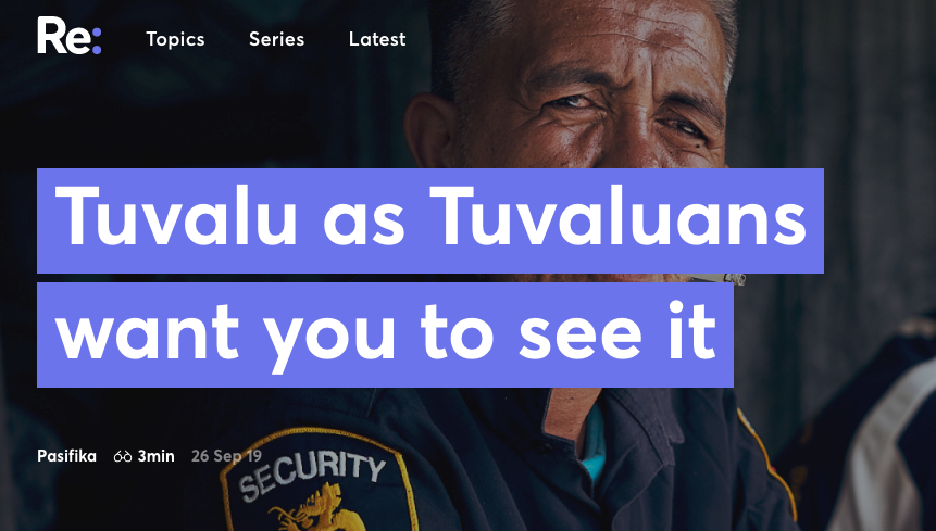 Re: Tuvalu as Tuvaluans want you to see it.