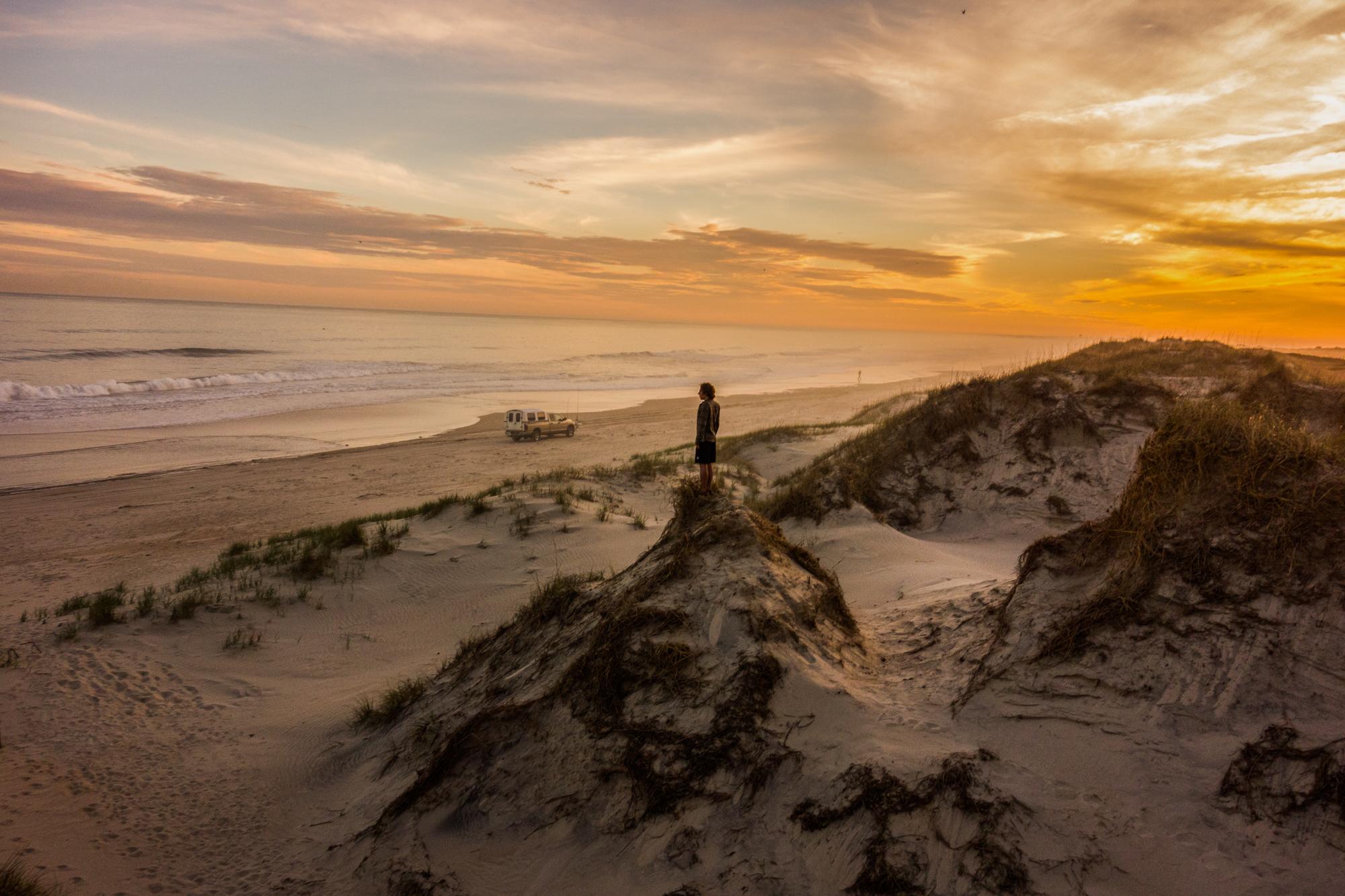 Shifting Sands - A network of sand dunes spans the Cape Hatteras National Seashore in Frisco, North Carolina. The...