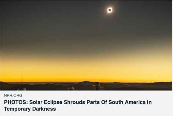 PHOTOS: Solar Eclipse Shrouds Parts Of South America In Temporary Darkness
