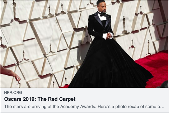 on NPR: Oscars 2019: The Red Carpet