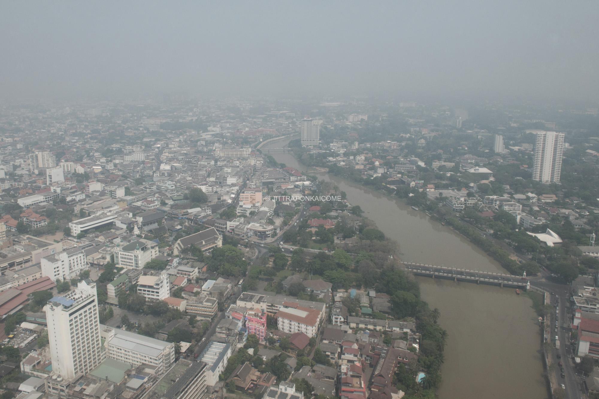  The Chiang Mai sky is covered by fine particles of PM2.5, and the quantity of these dispersed...