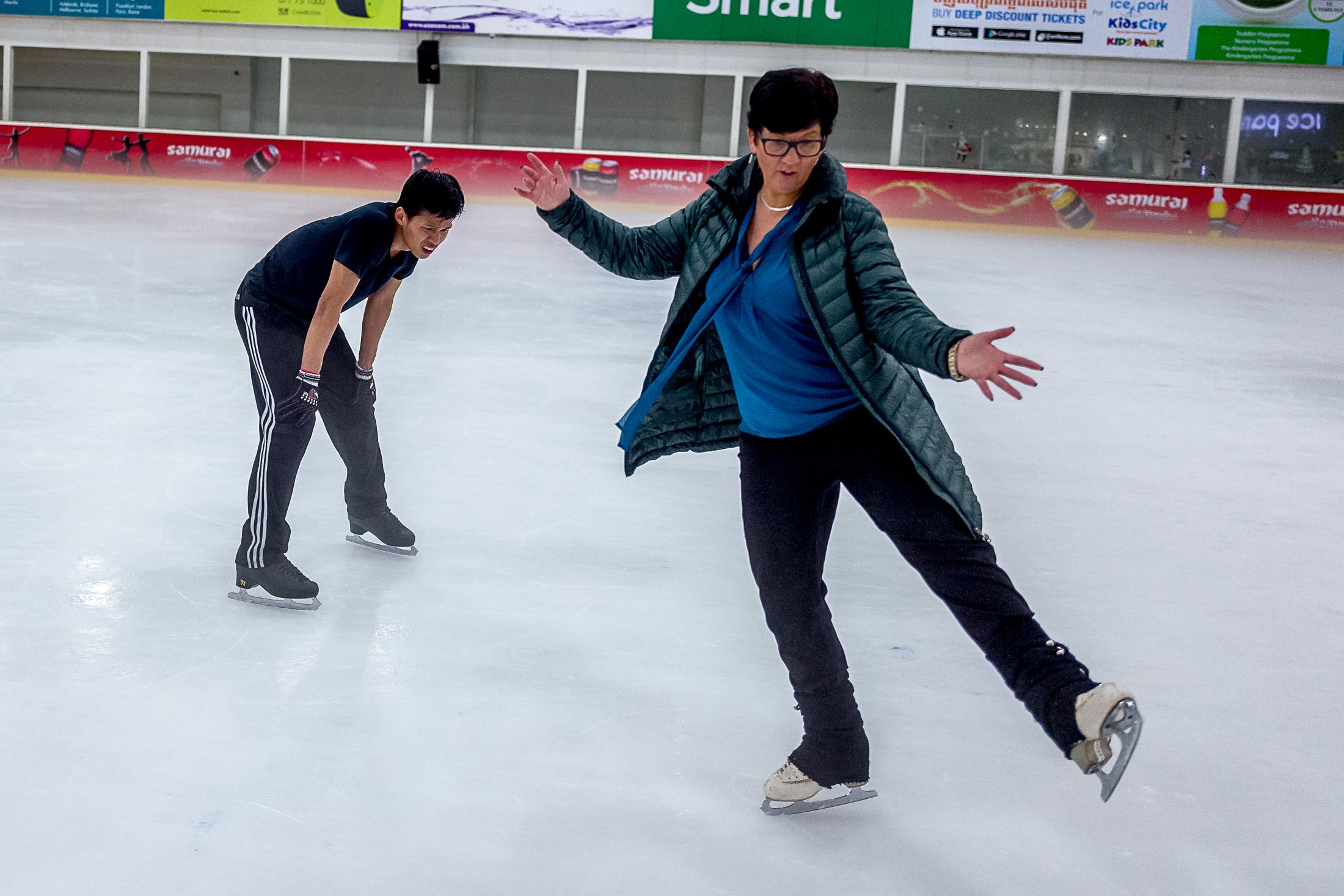 From Rice Fields to Ice Rink: Cambodia - PHNOM PENH, CAMBODIA – AUGUST 04: National Head...