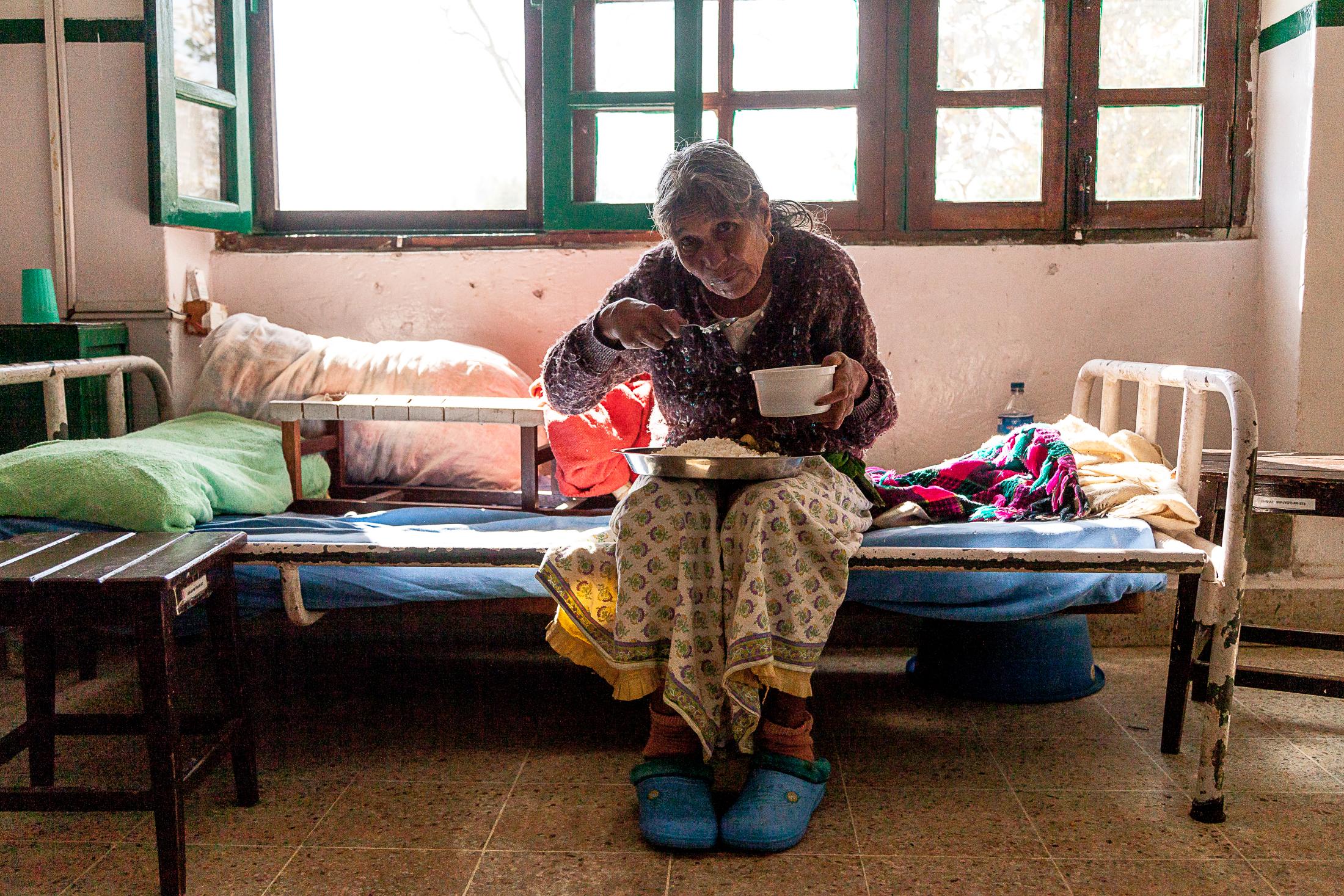 The Forgotten - LELE, NEPAL - JANUARY 24: A woman diagnosed with leprosy...