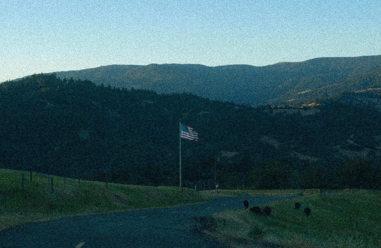 Mountain view from the road at ... winter. Humboldt County, 2018.