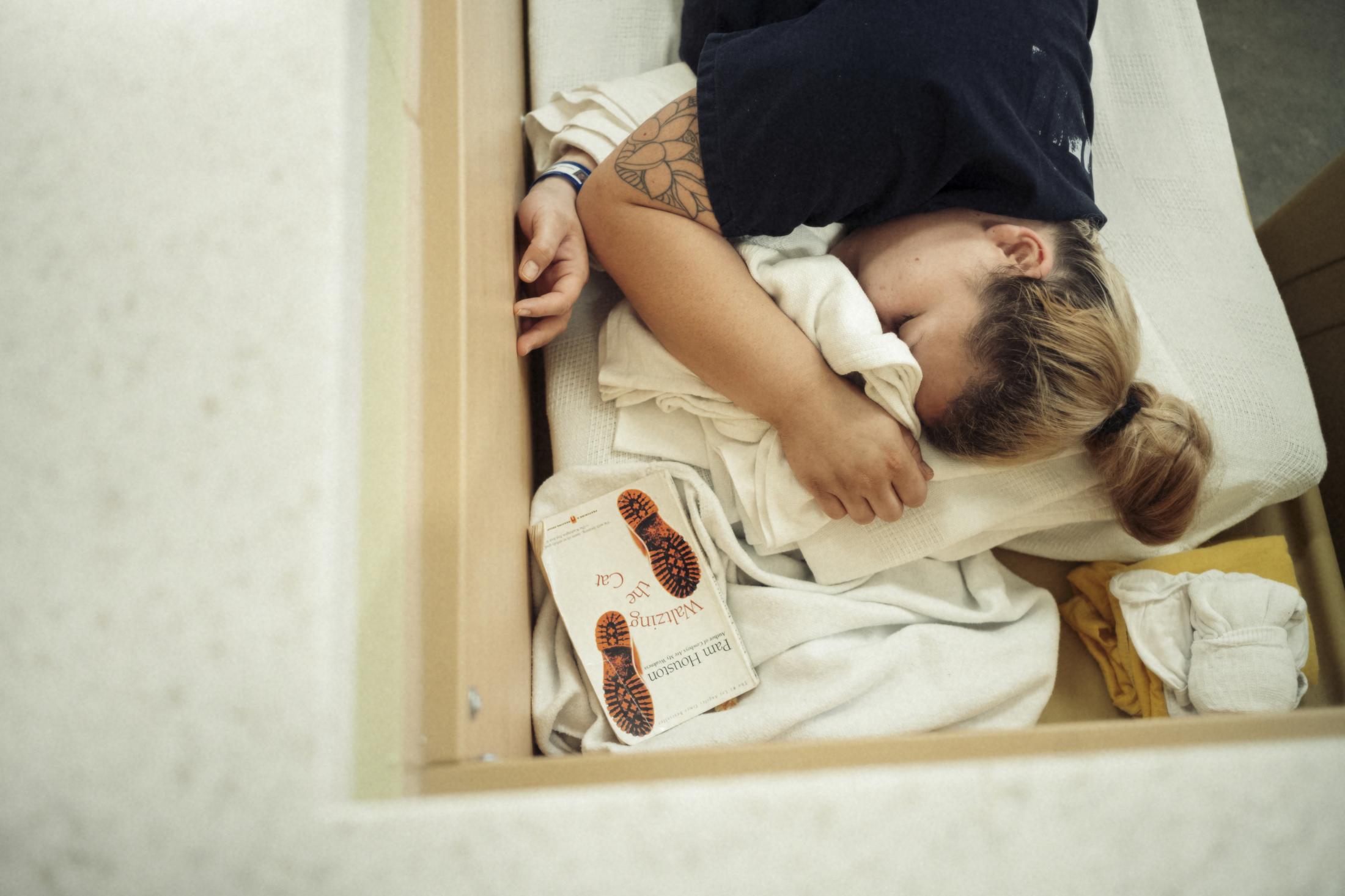 Mothers & Sisters - Keleigh McGee at her bunk while incarcerated at Las...