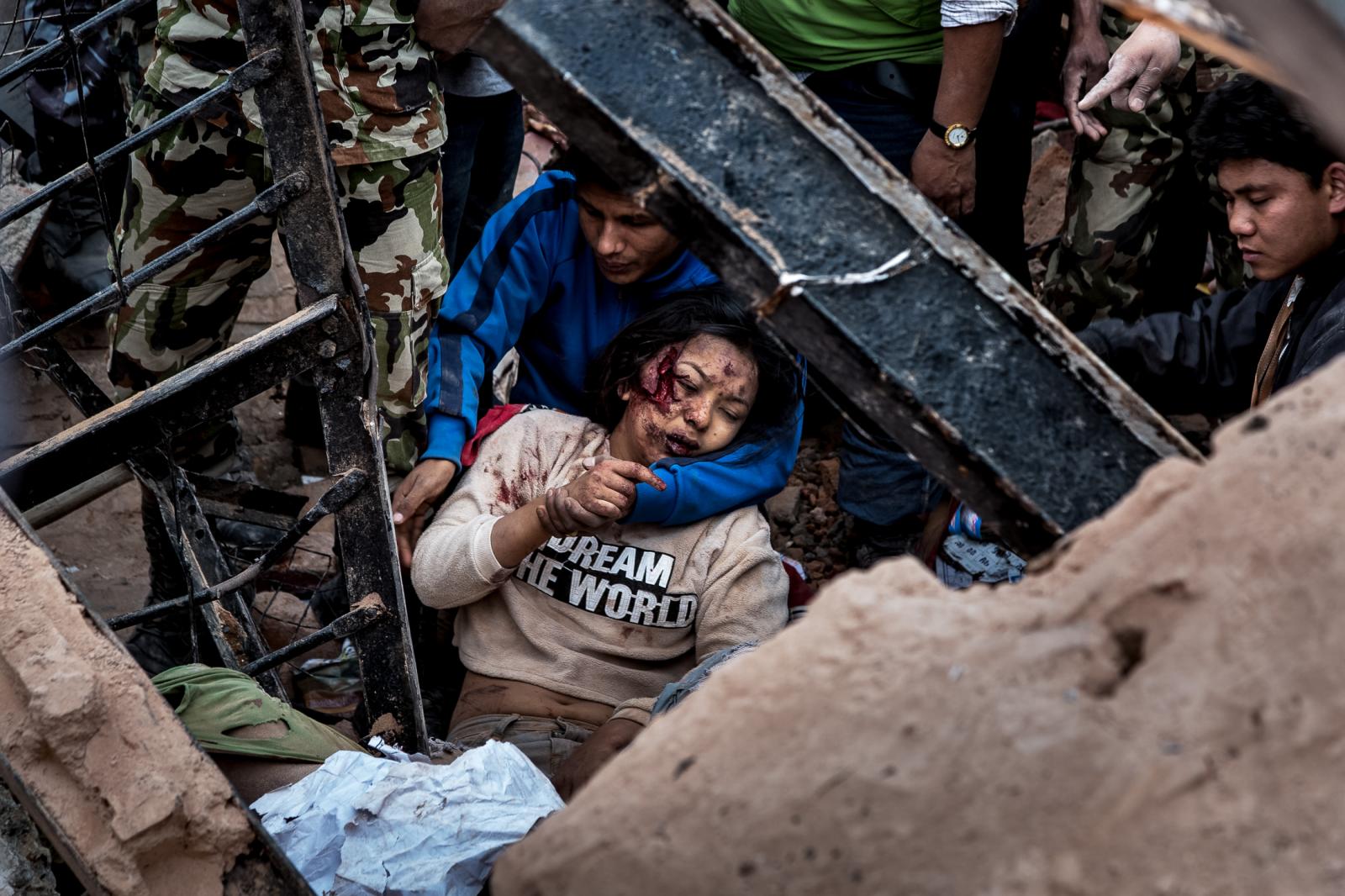 KATHMANDU, NEPAL - APRIL 25: Em...opy; Omar Havana / Getty Images