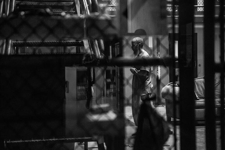 Detainees on good behaviour celebrate Ramadan inside Camp VI, the communal cell prison managed by...