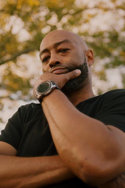 Image from Block Party for NYT - Laurelton neighborhood resident Rodger Carew during the...
