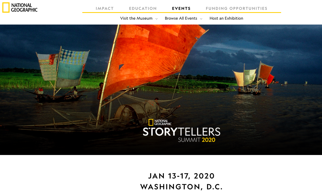 Thumbnail of NatGeo Storytelling Summit and Photography Seminar