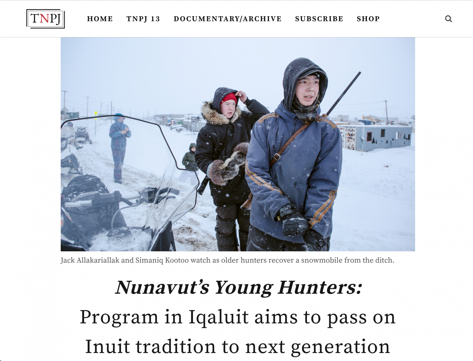 Nunavut's Young Hunters