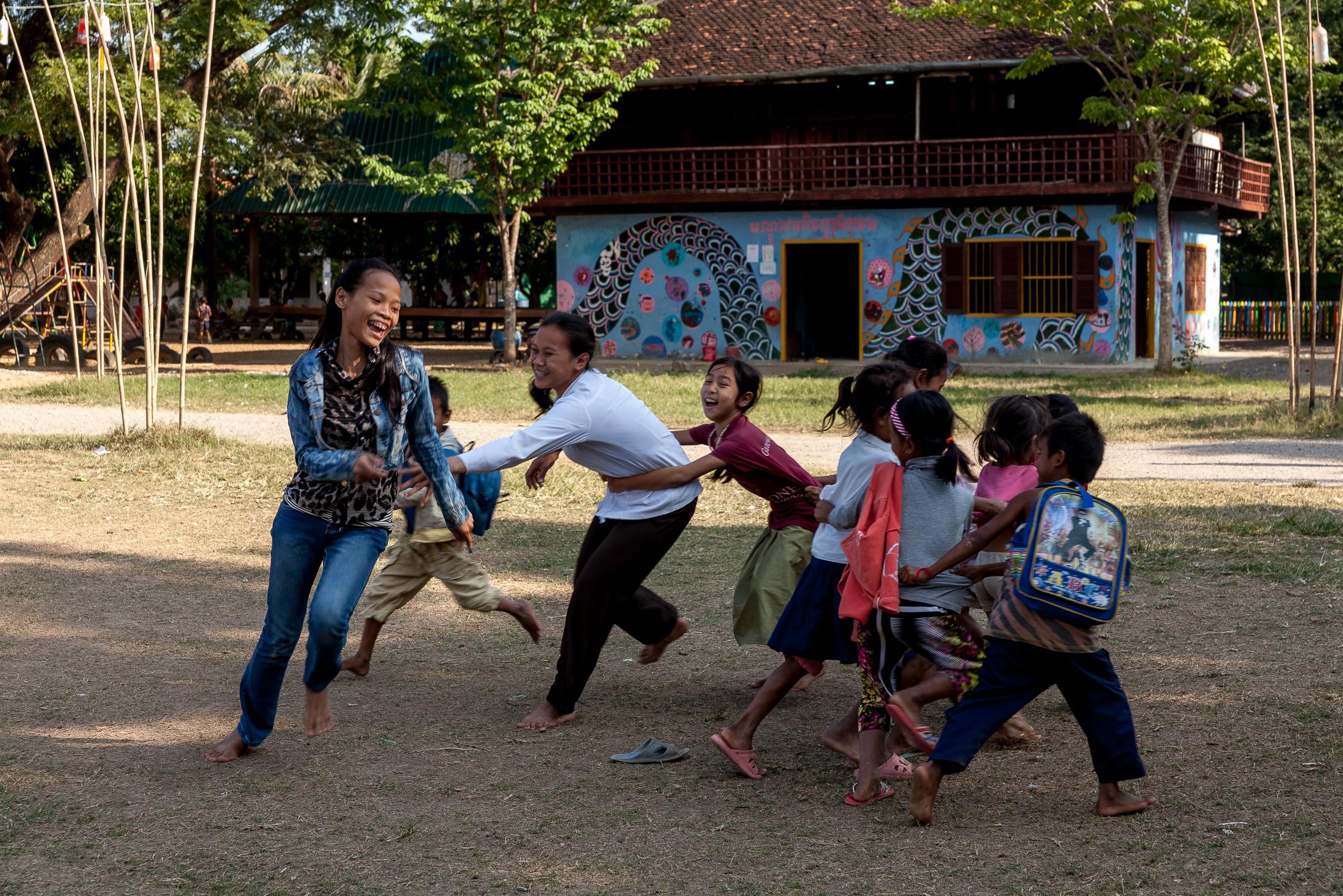 Portfolio NGO Education  - BATTAMBANG, CAMBODIA - DECEMBER 20: Children play with...