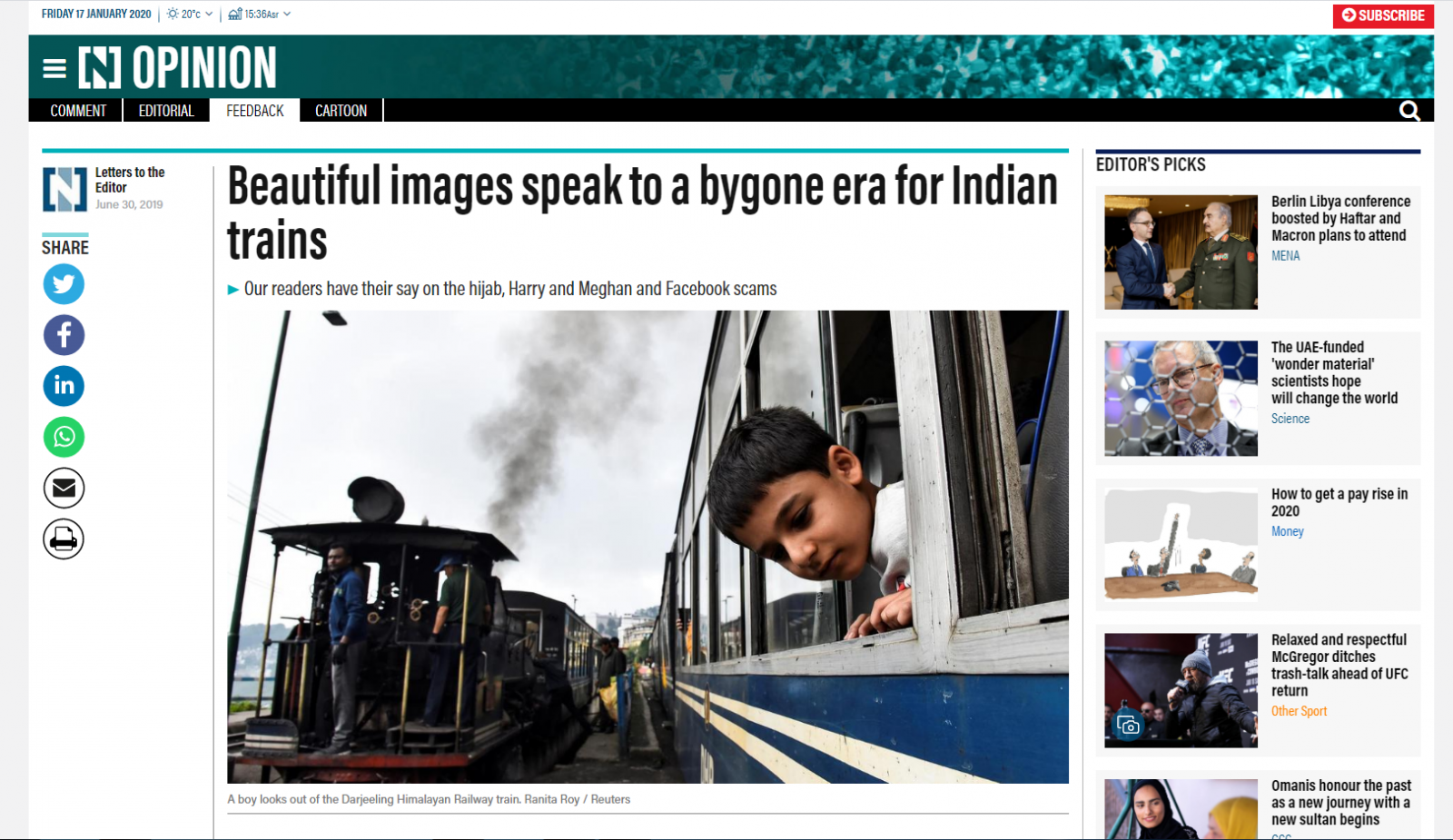 The National (Opinion) - Beautiful images speak to a bygone era for Indian trains
