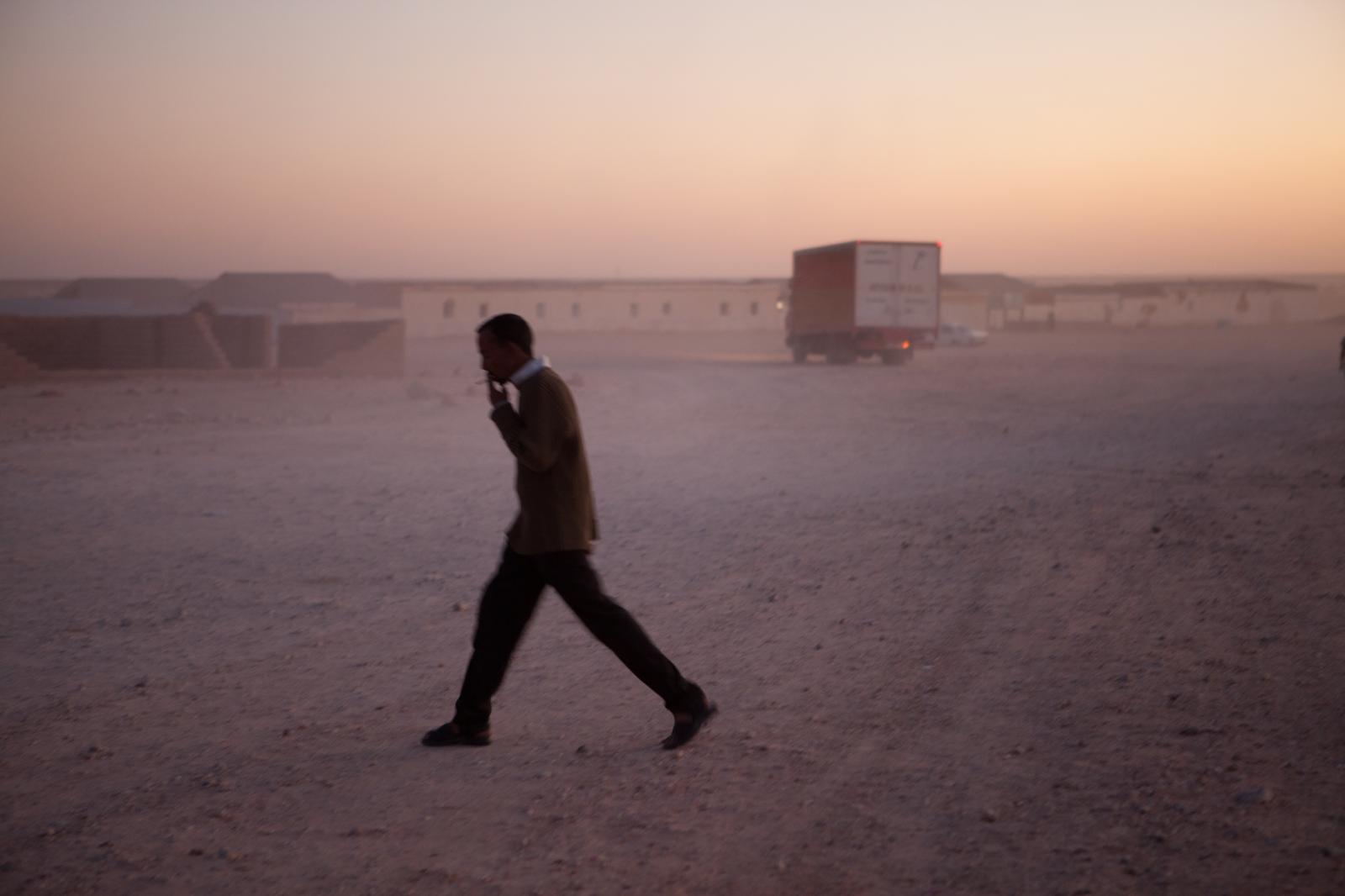 Sunset, Layounne refugee camp, Tindouf, Algeria.