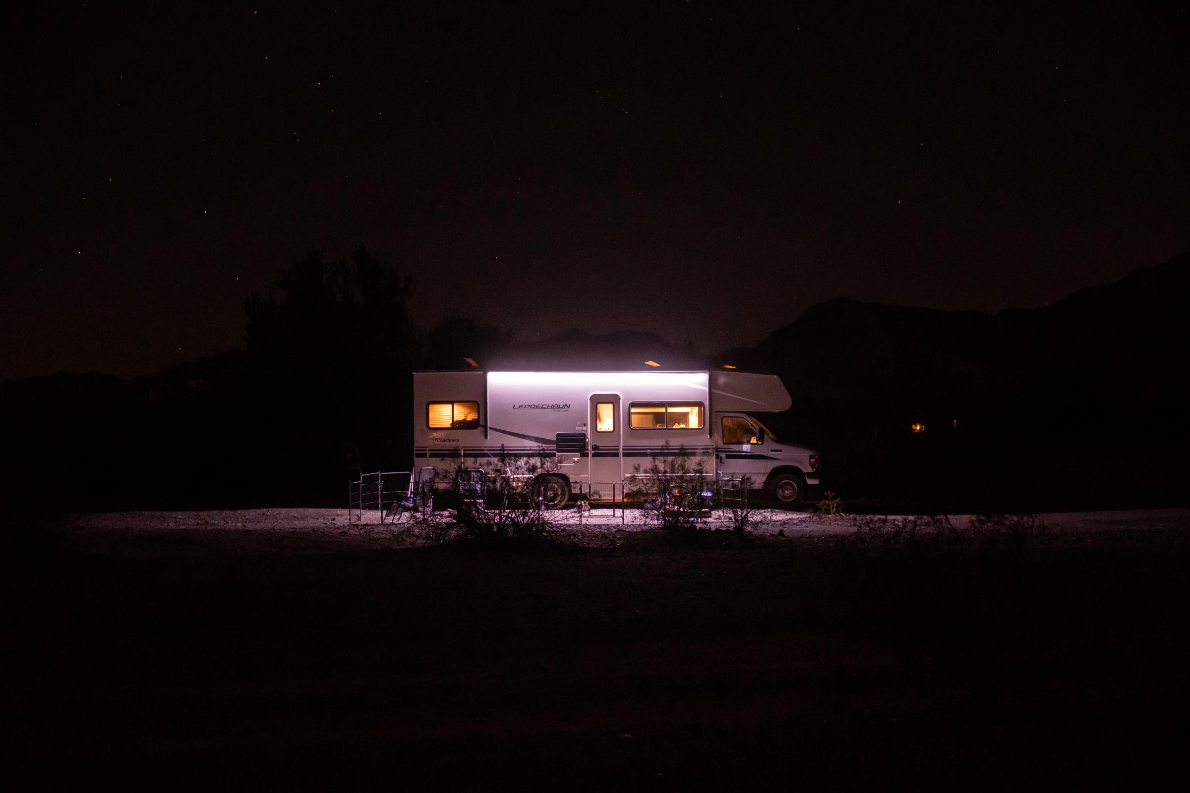A Warm Winter (An Ongoing Journey) - A portrait of our rig. Quartzsite, Arizona.