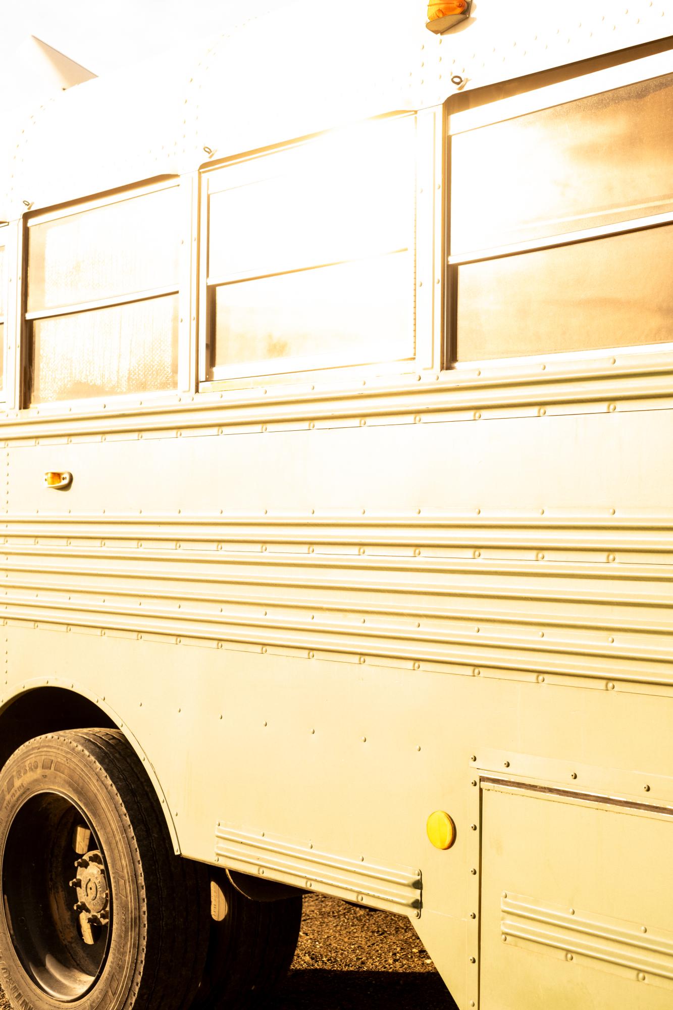 A Warm Winter (An Ongoing Journey) - Catherine's school bus. Quartzsite, Arizona.