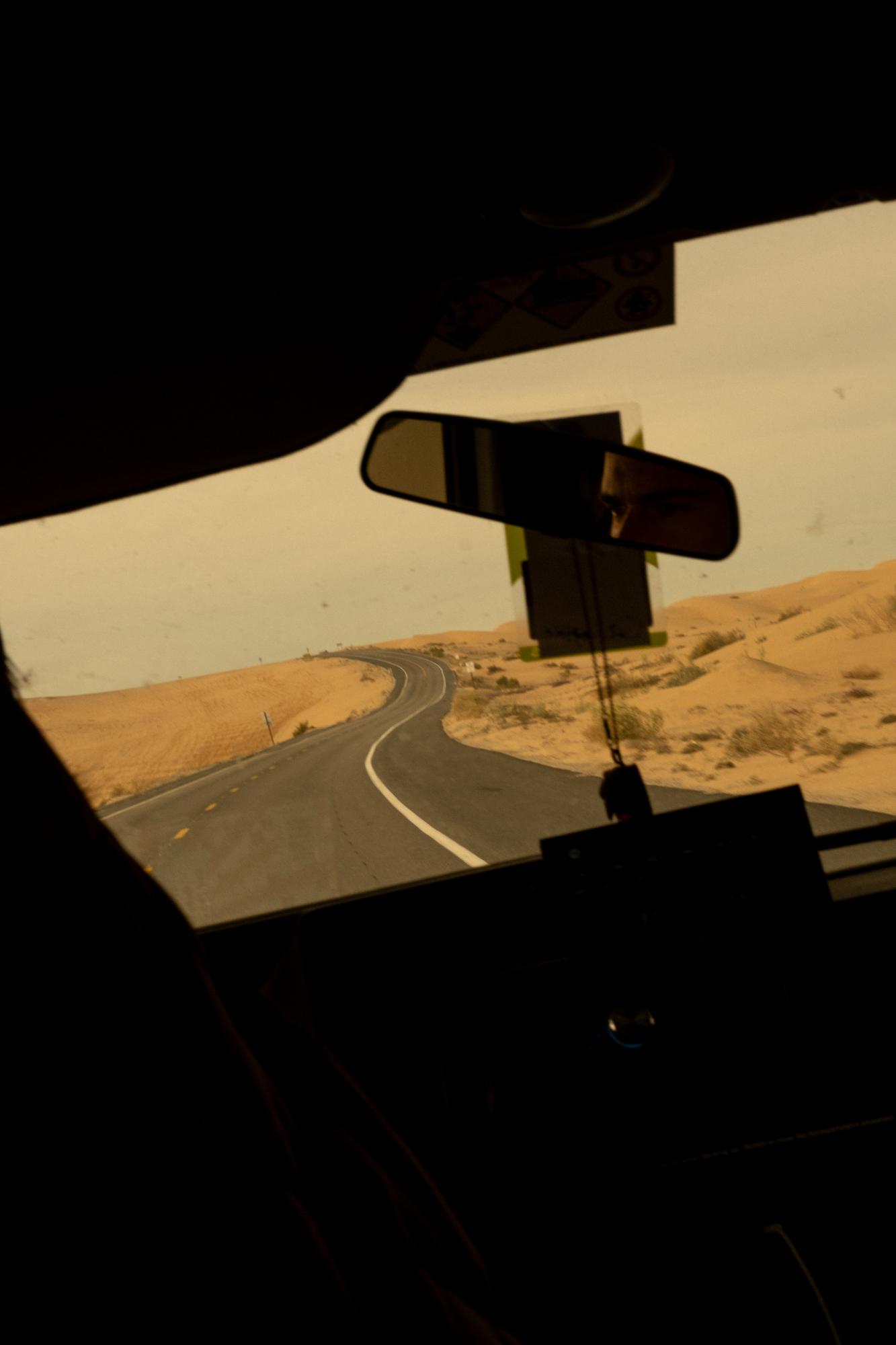 A Warm Winter (An Ongoing Journey) - Driving along the Imperial Sand Dunes on New Year's Eve....