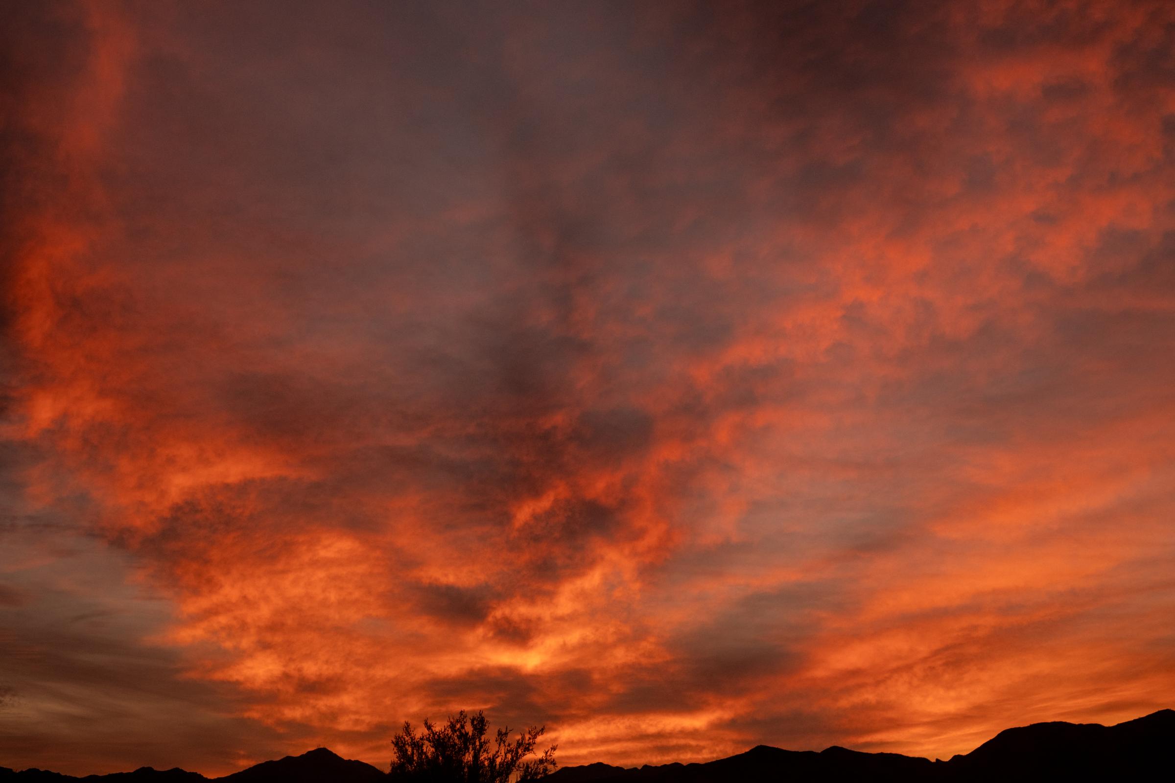A Warm Winter (An Ongoing Journey) - Winter sunset. Quartzsite, Arizona.
