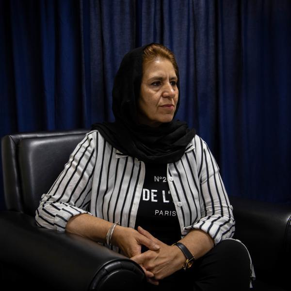 Image from Afghan Women Demand to be Heard - KABUL | AFGHANISTAN | 8/6/19 | Homa Alizoy (48), Judge...