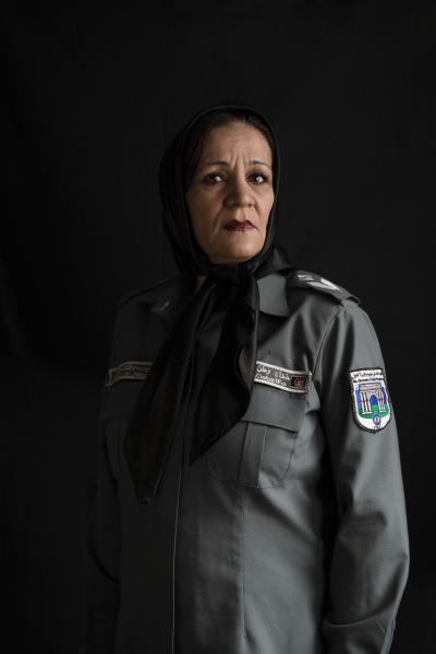 KABUL | AFGHANISTAN | 8/9/17 | Nora Sediqi (45) - has been with police force for 32 years, doing when she went to police high school academy - 6 kids - during Taliban was the head of female ward of Kabul prison