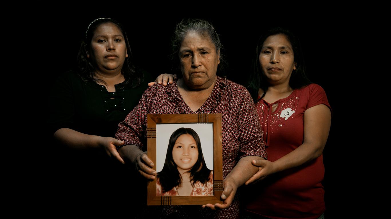 Desaparecidas - Alberta Huaraca and her two daughters, Tefany and Blanca,...