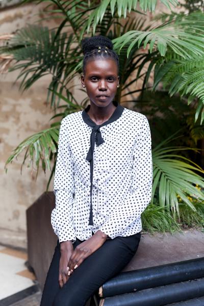 PORTRAITS - Akuol Garang. Photographed as part of a workshop with...