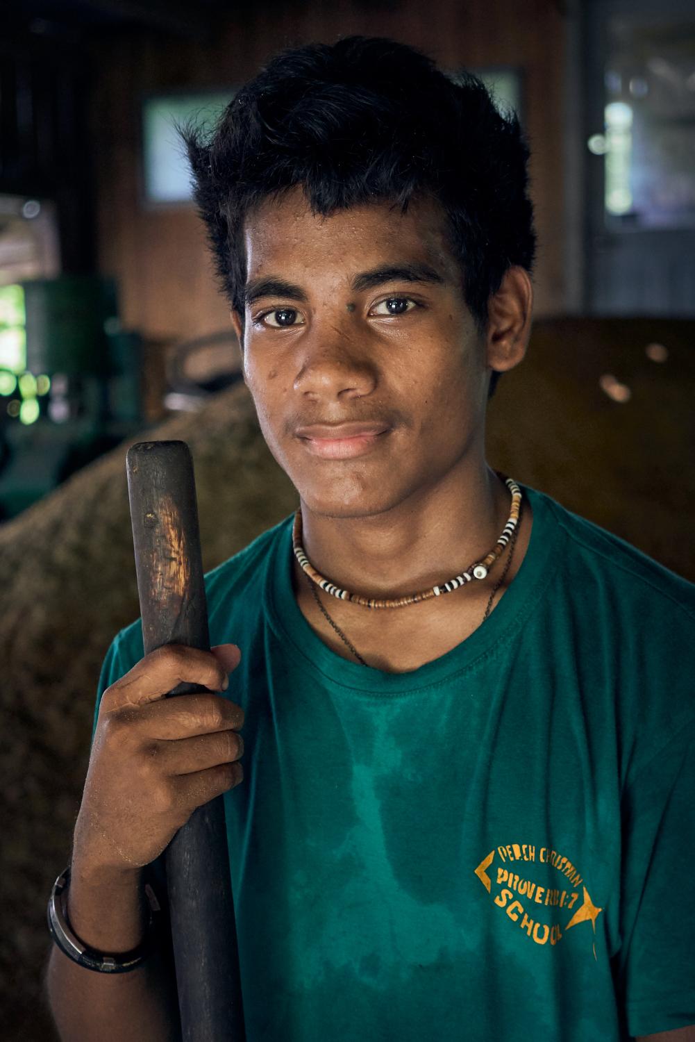 IFAD Photo Mission 2019 - Jonathan Atanikakia, age 15, in one of the workshops in...