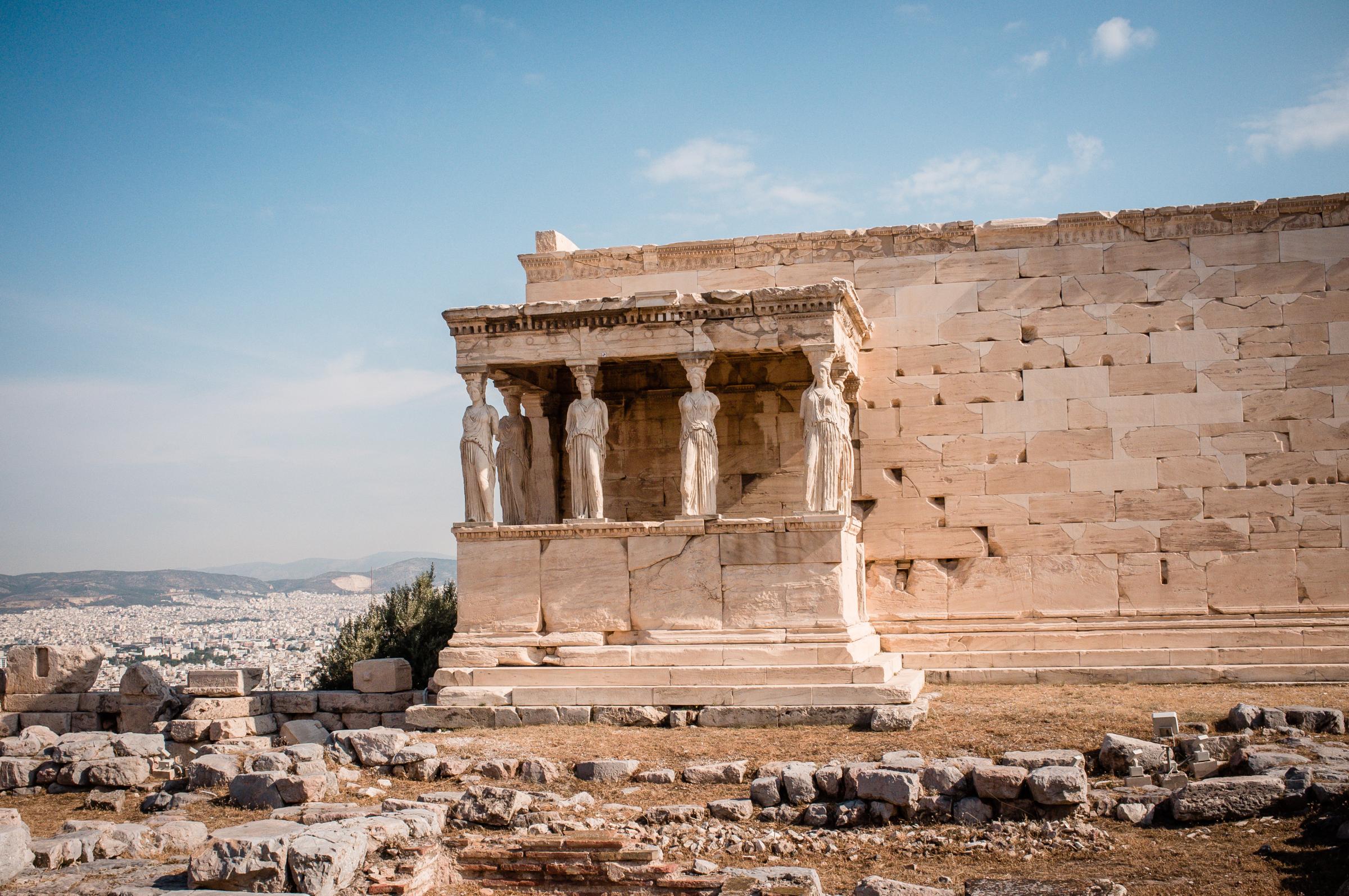 acropolis - The Erechtheion, or Temple of Athena Polias is an ancient...