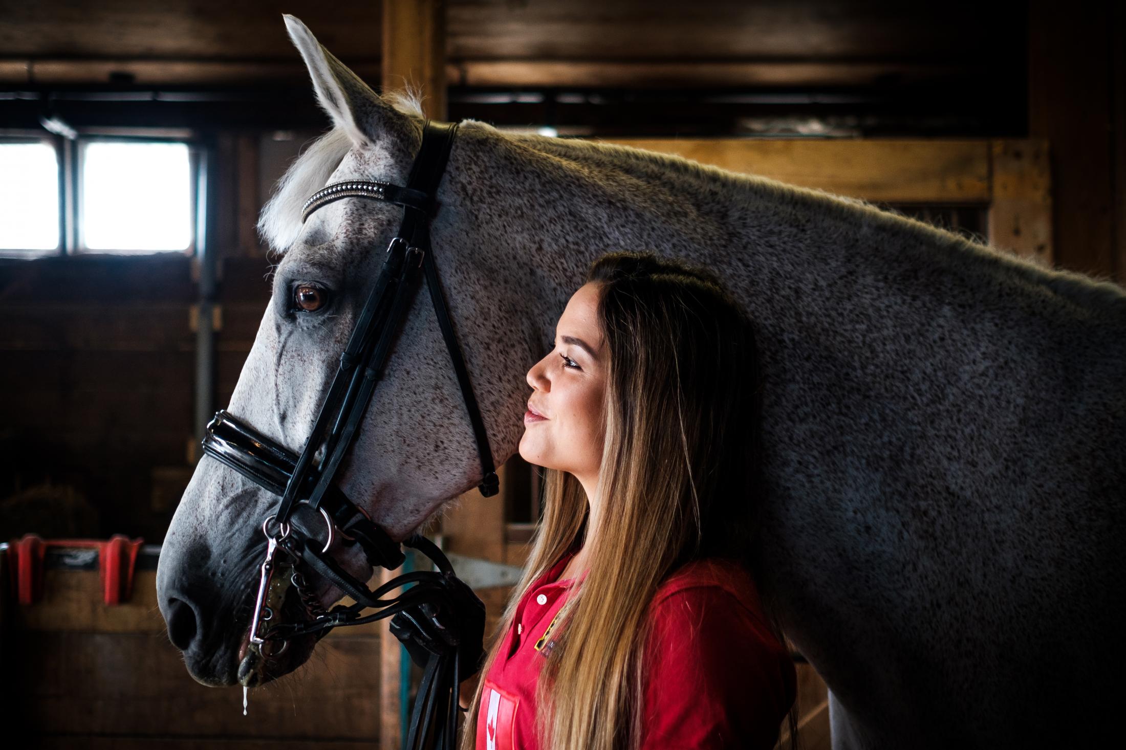 People - Equestrian rider Ariana Chia and her competition horse,...