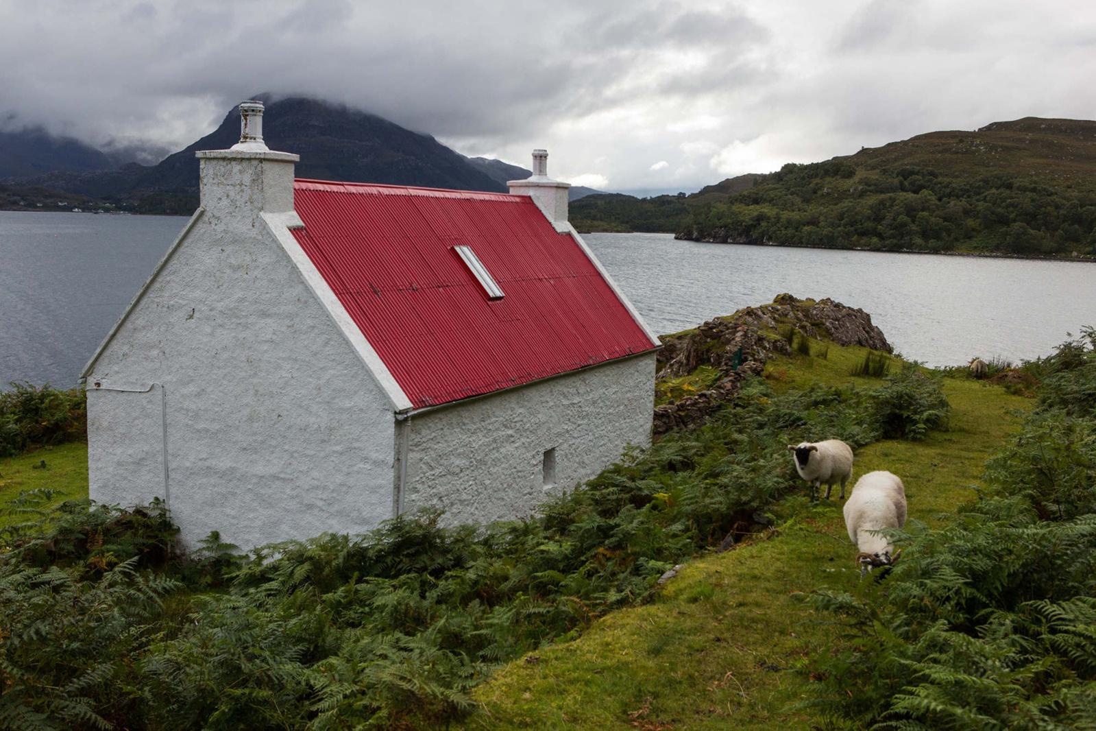 A crofterï¿½s cottage in the Highlands.