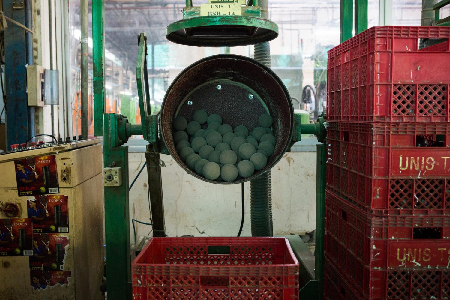 Wilson Tennis Ball Factory For The New York Times by Amanda Mustard