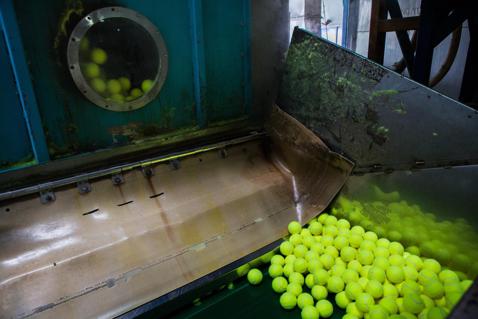 Wilson Tennis Ball Factory - For The New York Times - Nakhon Pathom, Thailand Ð August 18, 2016 : During...
