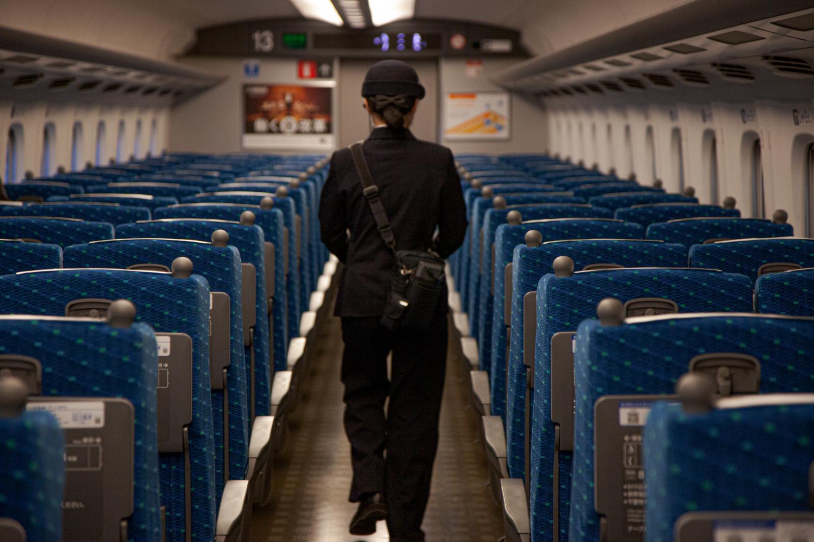 Empty train in Japan, March 2020