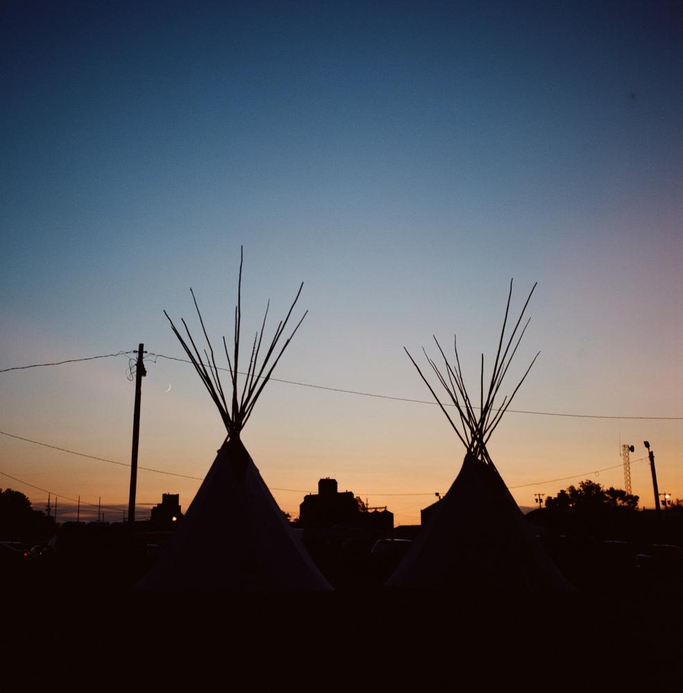 The Bakken oil shale's impact on Native American women - The sun sets at the Fort Peck Indian Reservation.