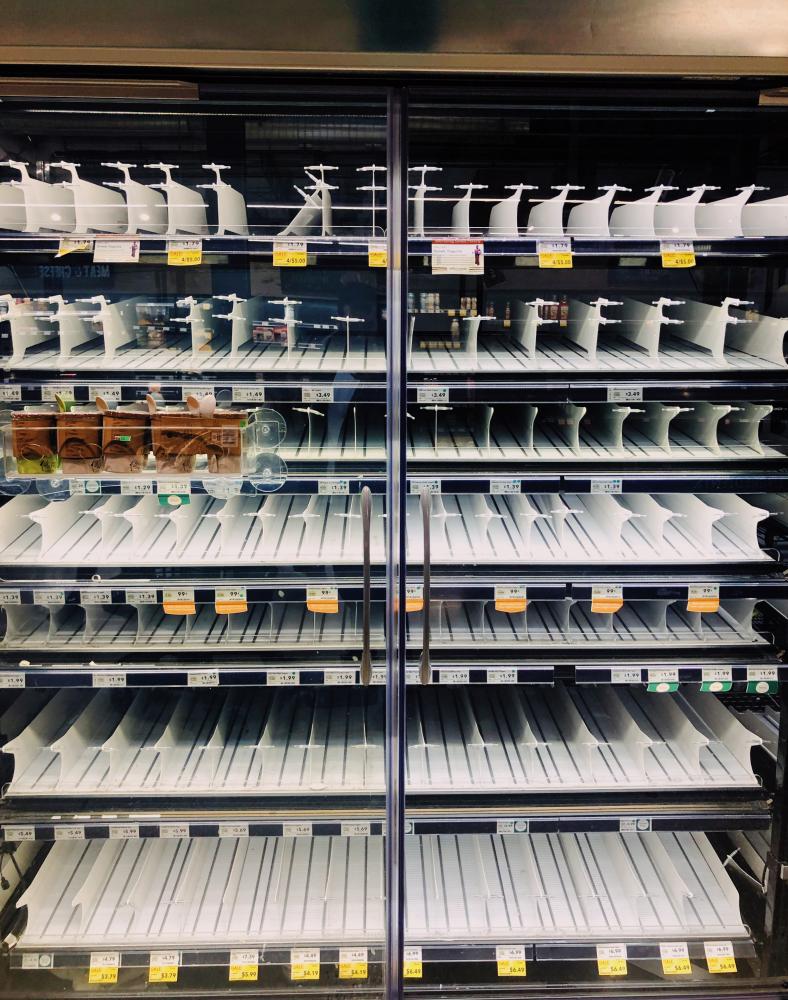 Empty Store selves (Covid)