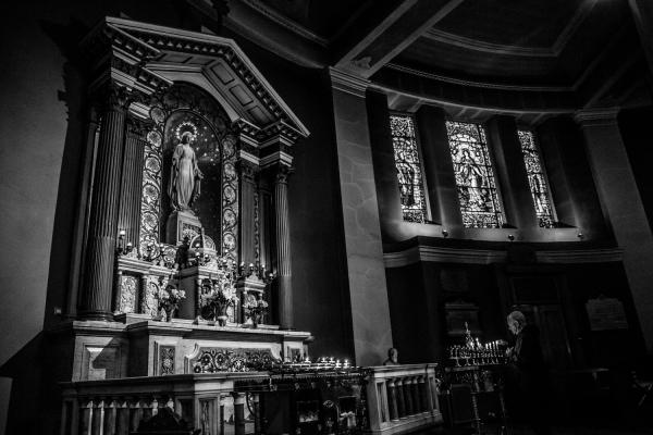 Image from Faithless - 09/10/19: An elderly man is seen inside the Pro Cathedral...