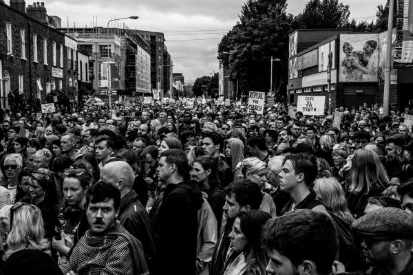 Image from Faithless - 26th/08/2018: The crowd gathers on Sean Mc Dermott street...