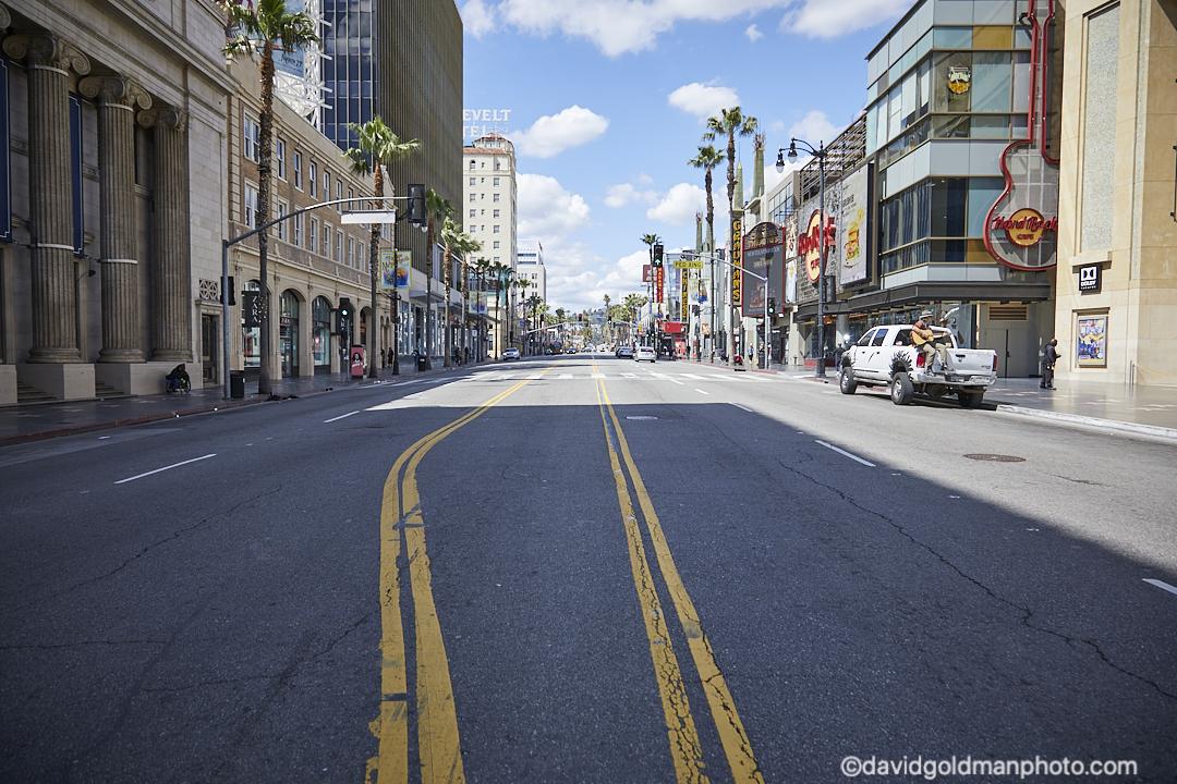 Hollywood Blvd in the time of Covid