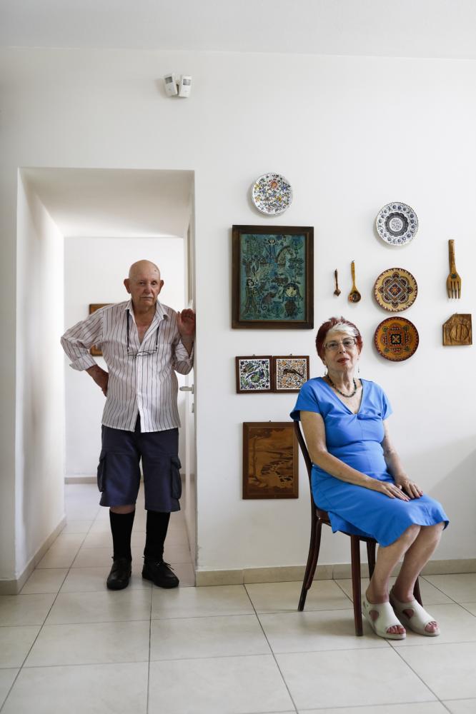 PORTRAITS  -  Holocaust survivors Batya and Arie Segal 