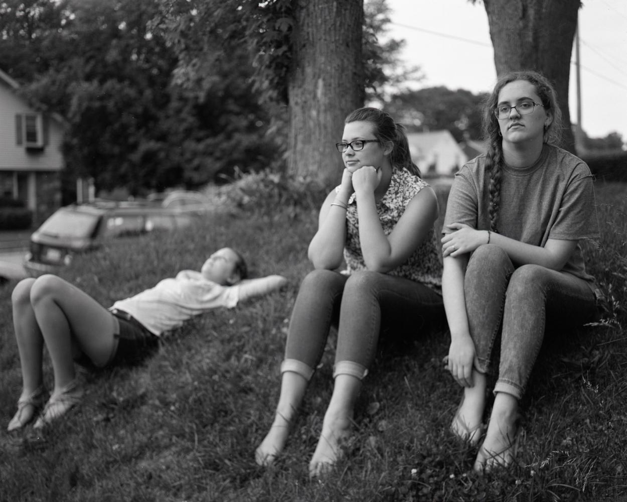 Abby, Erin, Zandra, in the Summer, 2017
