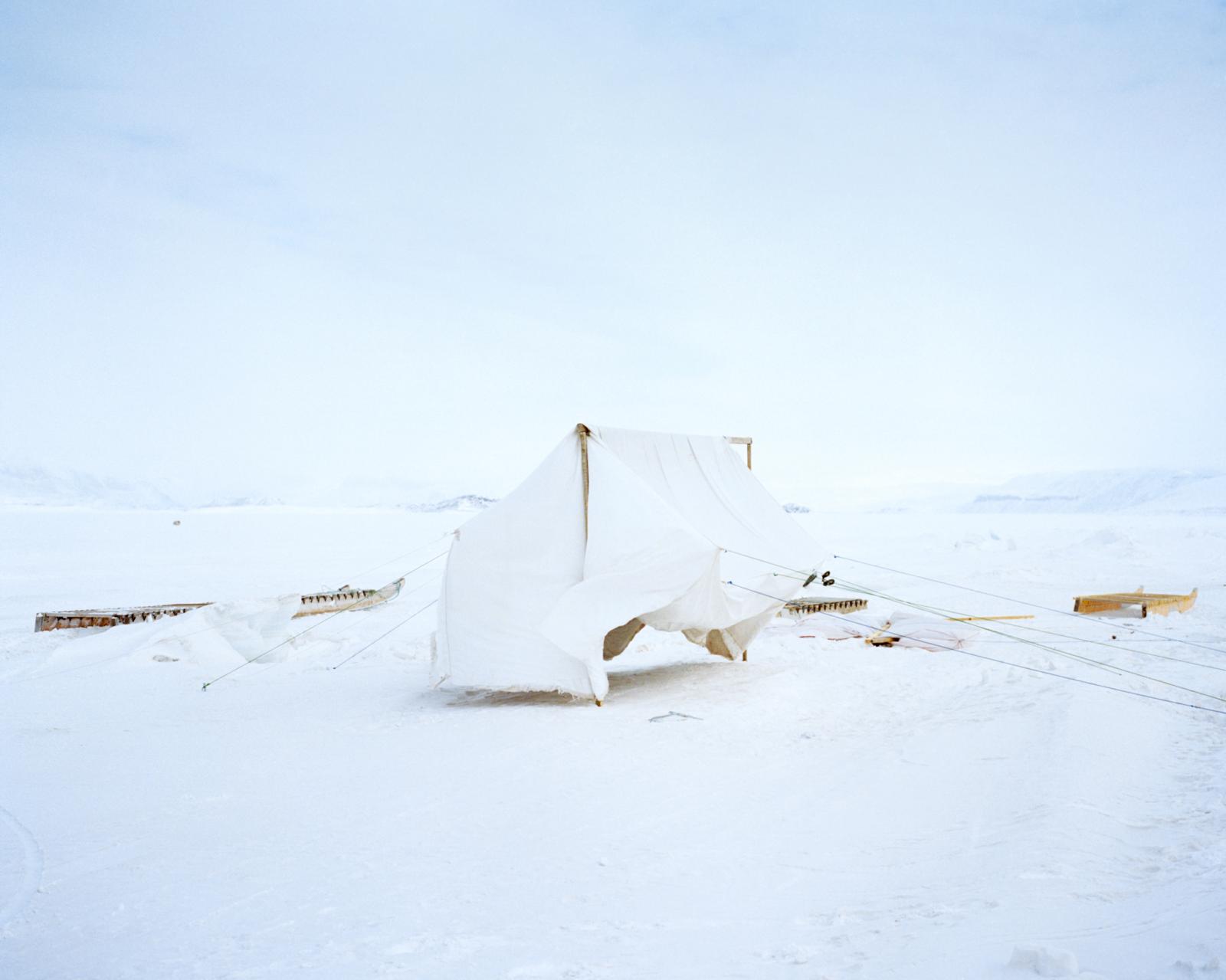 Thumbnail of Before a camping trip, a homemad_ sea ice in Arctic Bay, Nunavut.