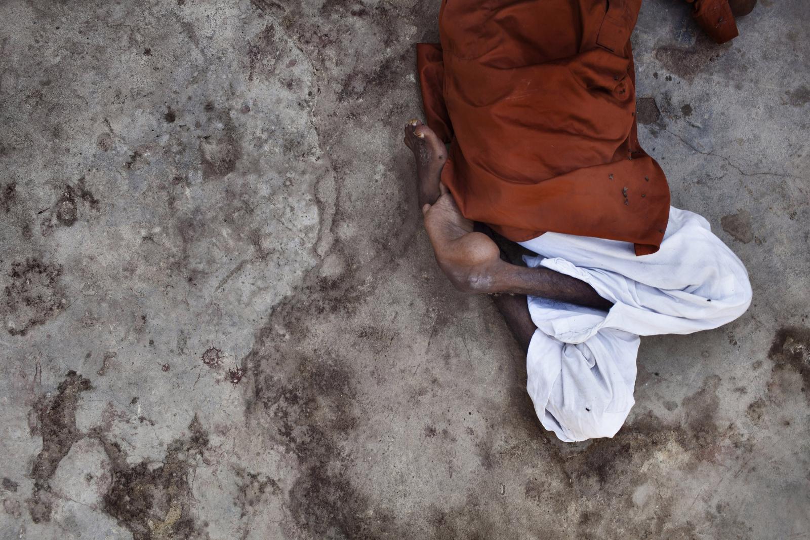 War on Polio - Portrait of Latif at the depressed fishermen area...