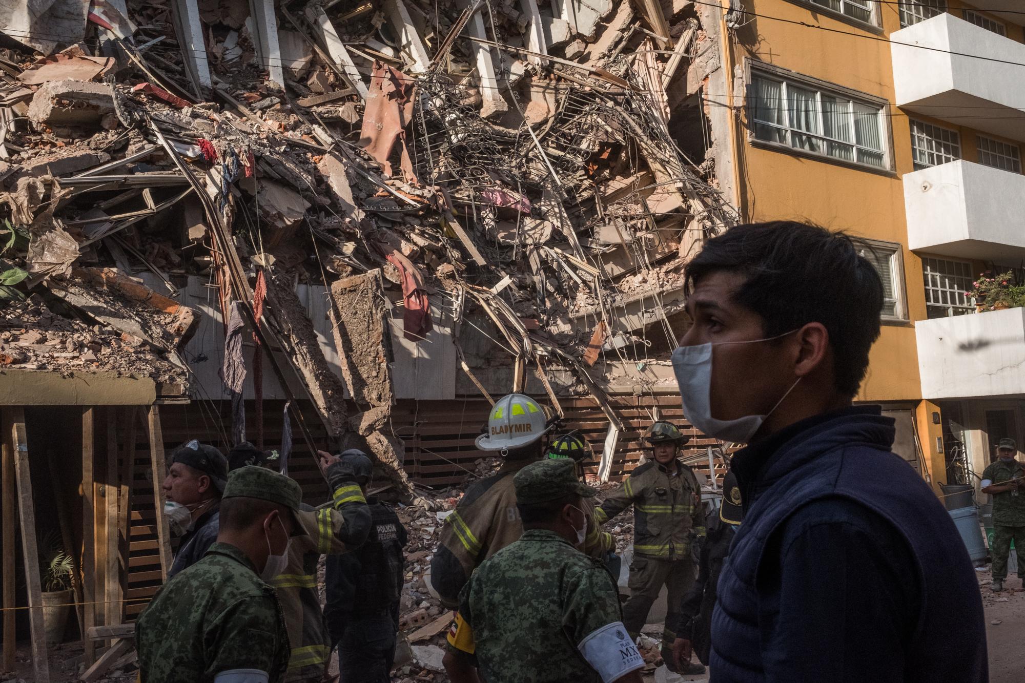 Libération - Mexico City Earthquake -  Shot on assignment for  Libération   , September...