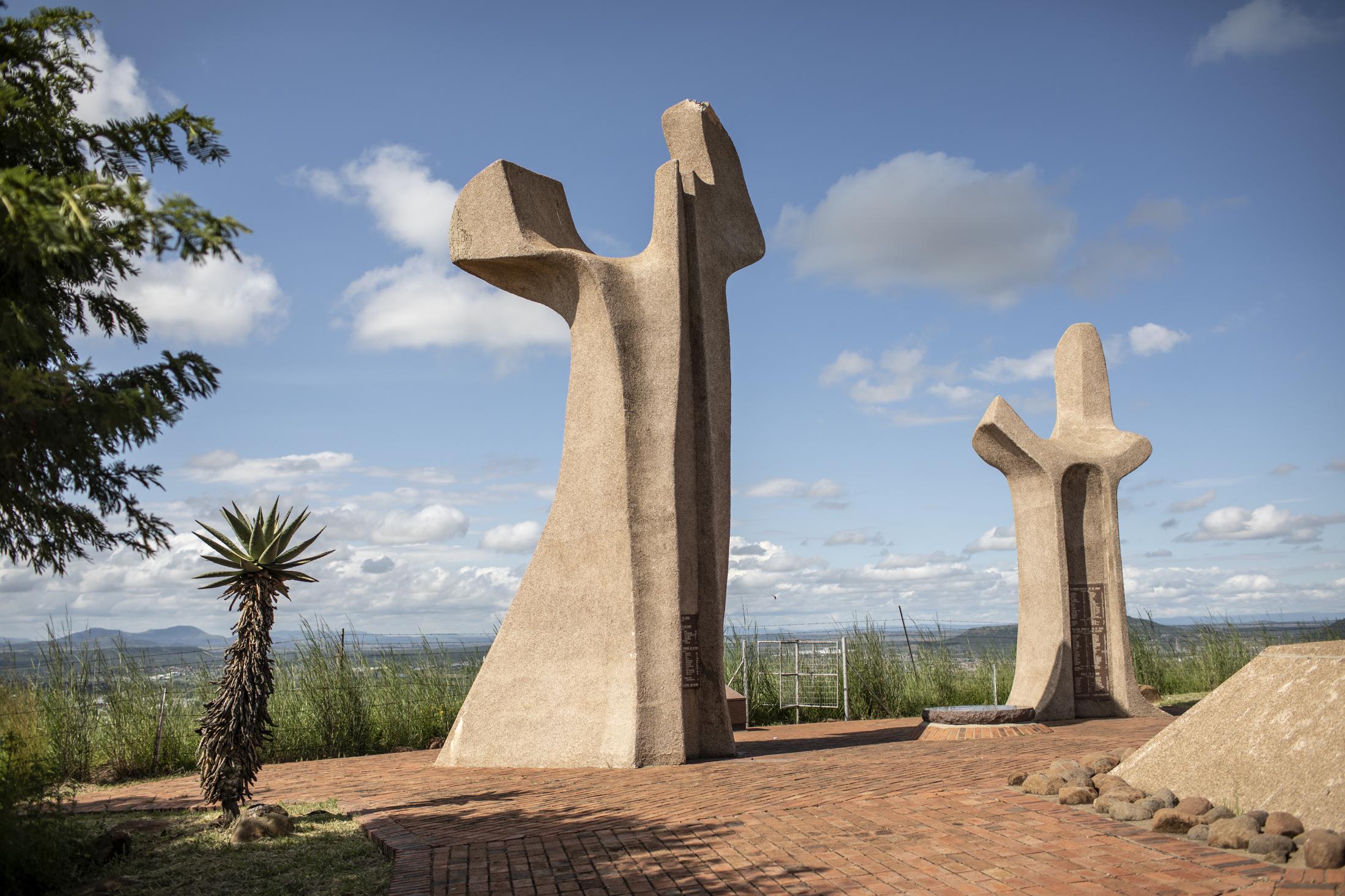 18 February 2020: A well maintained memorial and gravesite for fallen Boer soldiers in Platrand, Ladysmith Kwa-Zulu Natal. These types of monuments were only erected to commemorate white people who were lost in the wars while all non-whites lie in unmarked graves all over the town.