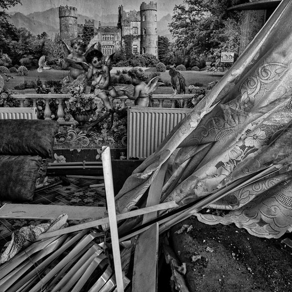 Natura Morta of a War - Eastern Europe - Ukraine, Lyman: The debris after a house was hit by a Russian missile, the house...