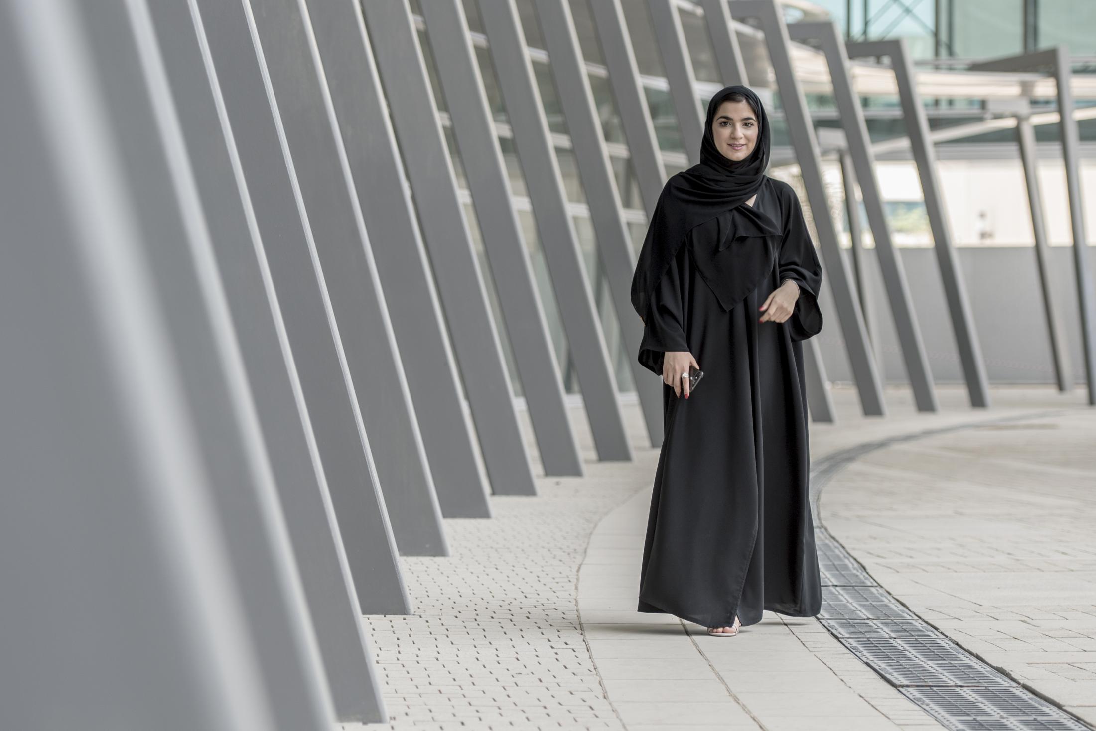 Portraits - Noor Baghar Al Mazrooqi student of Zayed University, Abu...