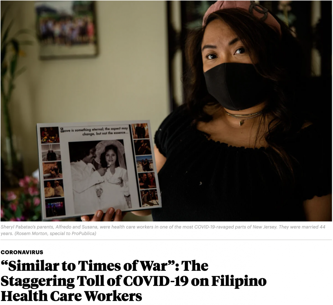 The Staggering Toll of COVID-19 on Filipino Health Care Workers